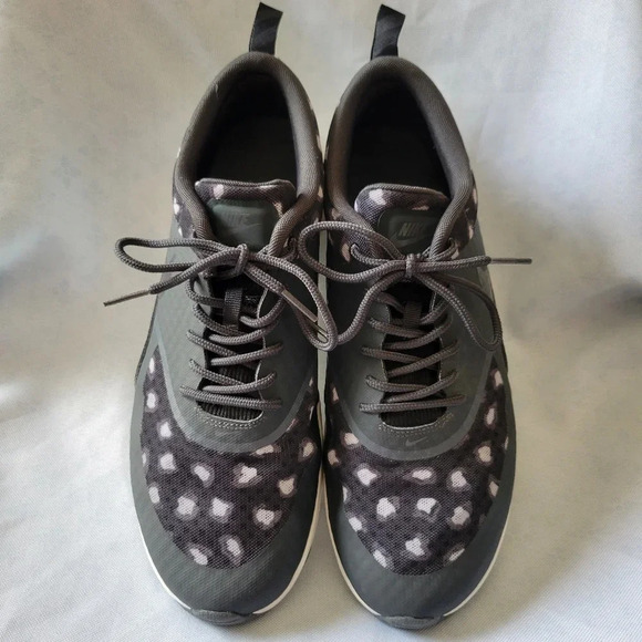 Nike Air Max Thea Black/Gray Leopard Running Walking Sneakers, Women Size 11.5 - Picture 2 of 13